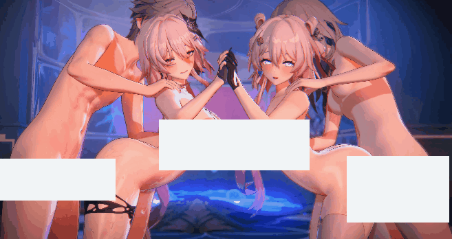 【3D动画/无修正】MOMO 25.10 作品 No.058_【Evernight & March】❤長夜月&三月七的互動劇場❤【度盘/1G】