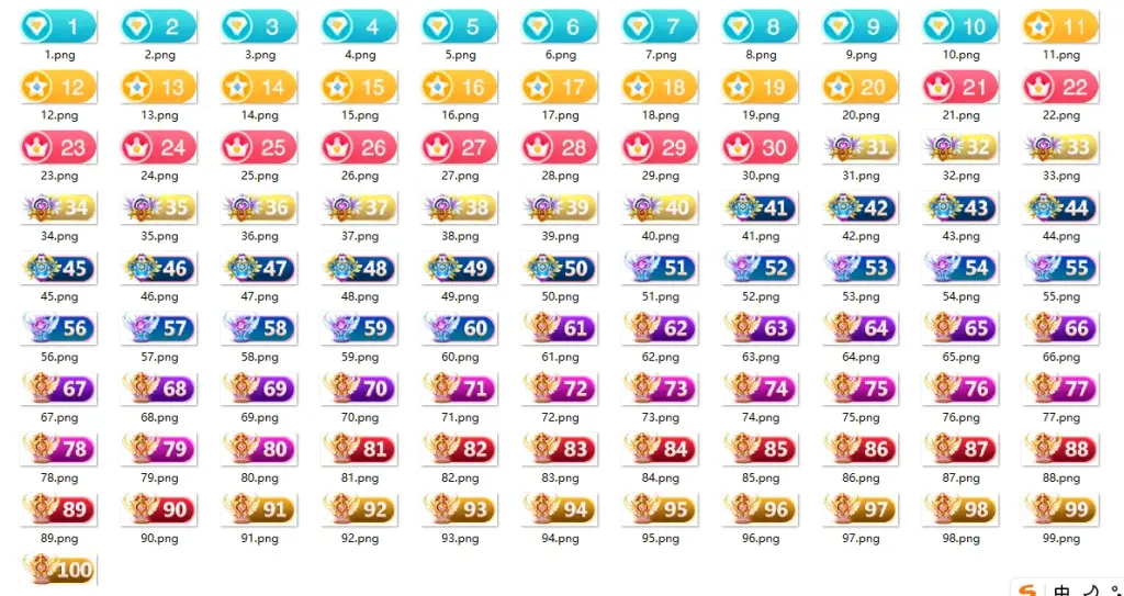 图片素材 – 段位等级图标-识趣者资源