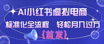 AI小红书虚拟电商  标准化全流程-阿甘项目库