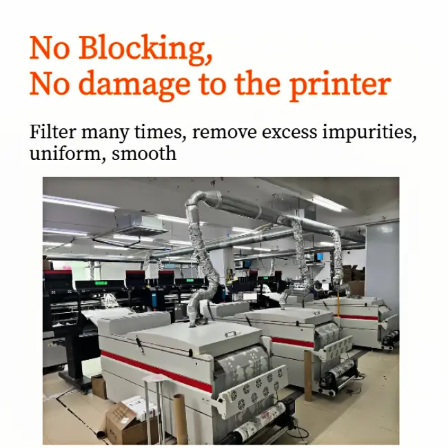 Color DTF ink CMYK for vibrant textile prints