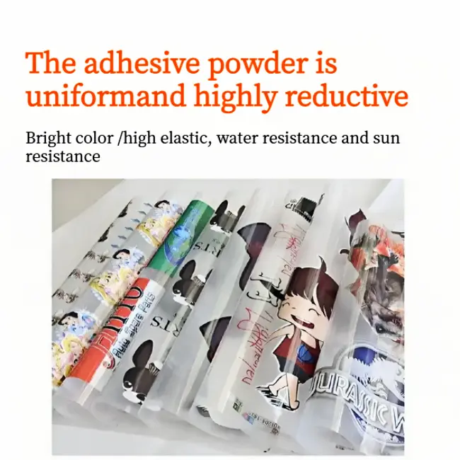 DTF ink printing effect on T-shirt and fabric