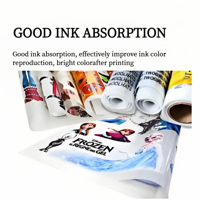 Single side coated DTF film sheet for DTF printers