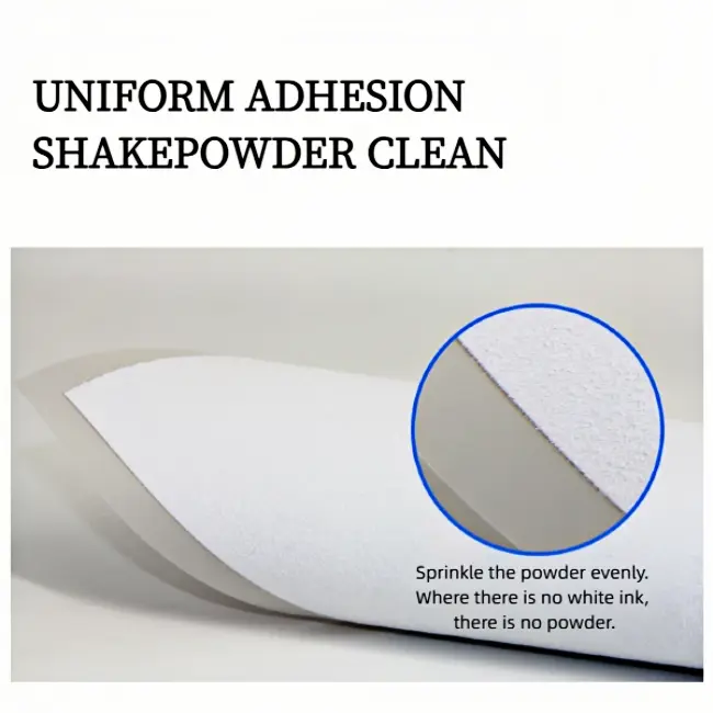 Double layer DTF film with strong adhesion and fast drying