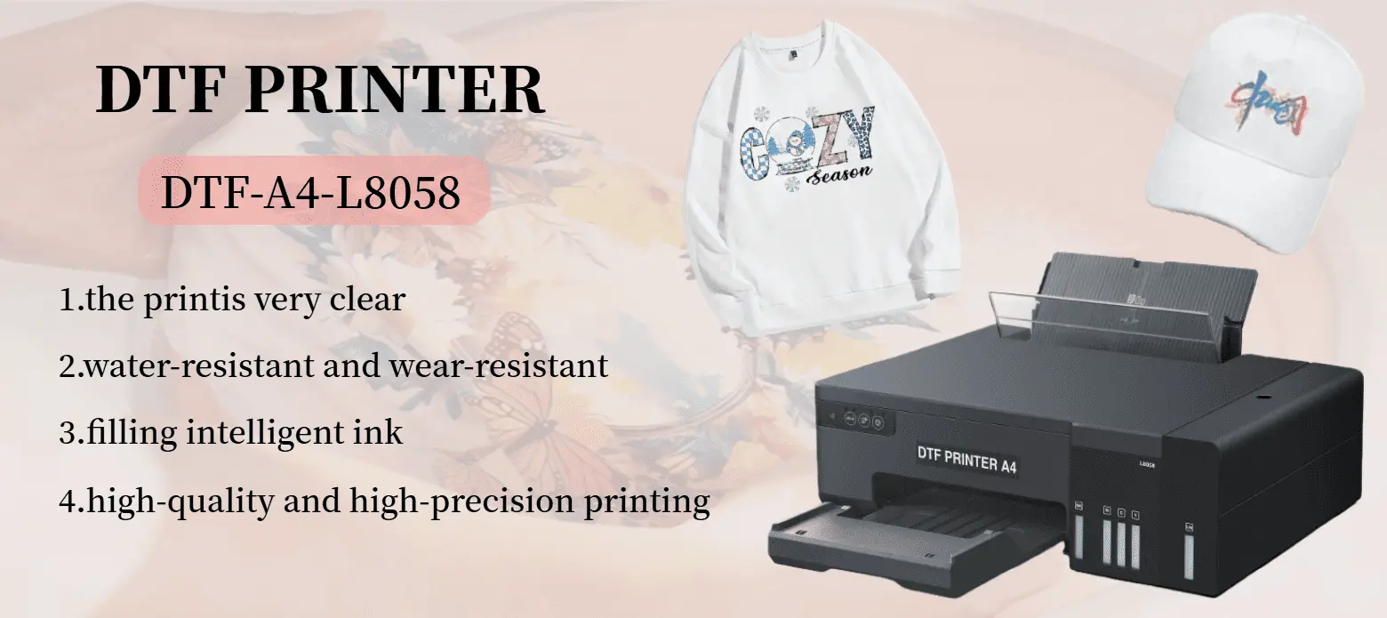 A4 L8058 DTF Printer full machine front view
