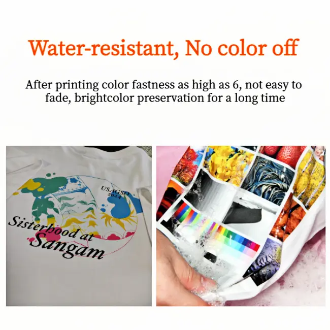 Color DTF ink CMYK for vibrant textile prints