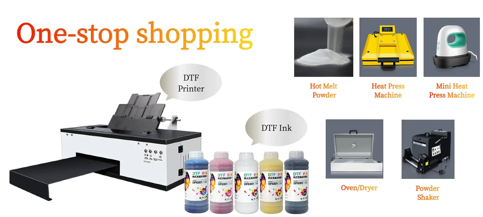 Bulk 500ml 1000ml DTF ink for small business DTF print shop