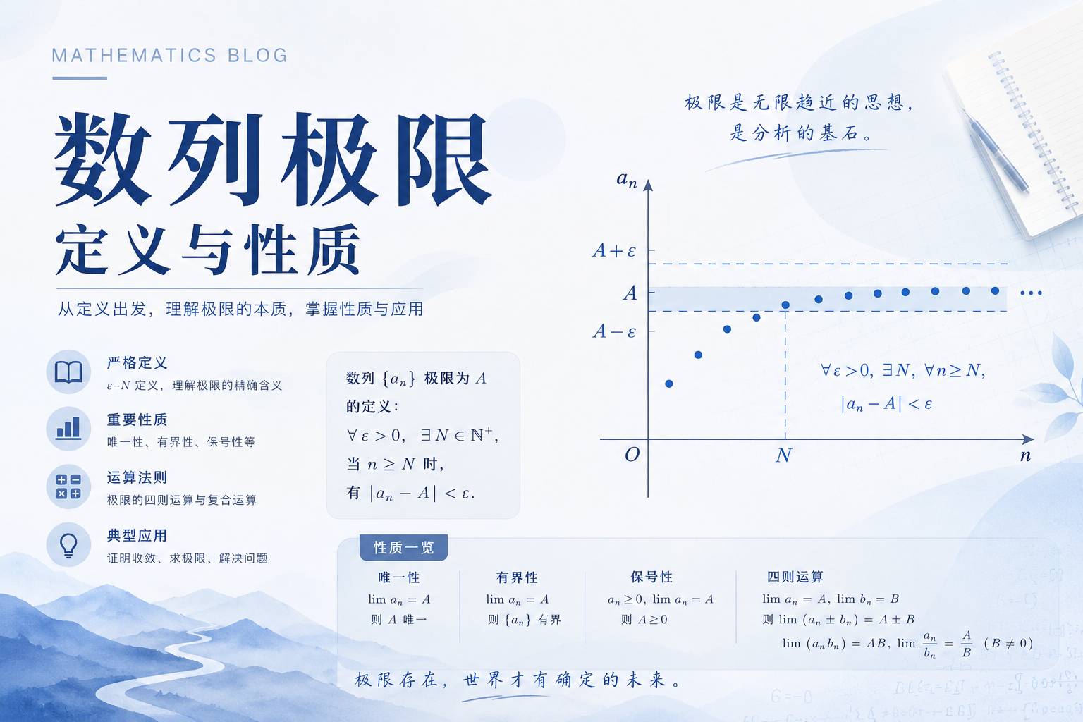 高数日更 Day2 | 数列极限的定义与性质：走进“ε-N”的世界