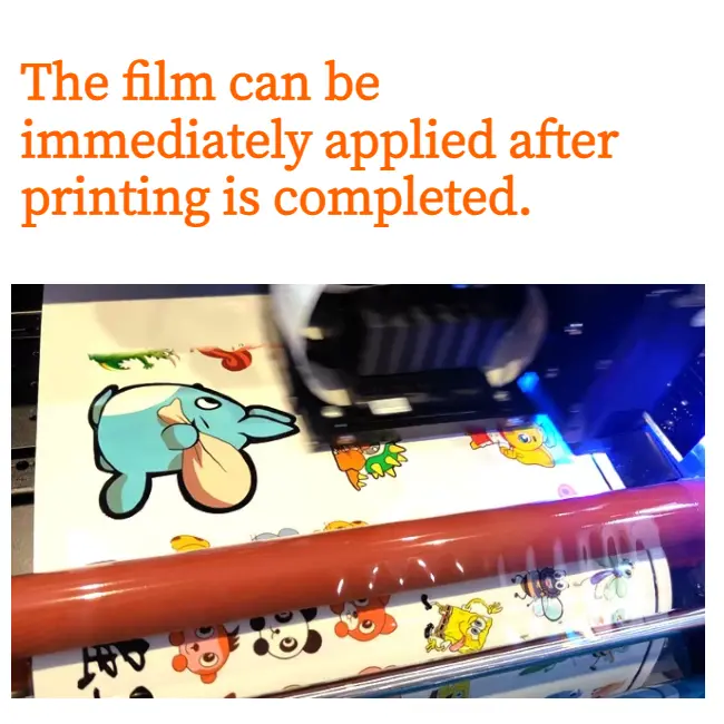 XP600 UV DTF printer with UV curing system printing crystal labels