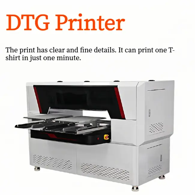 Dual-station DTG printer dual platens, double station apparel printer