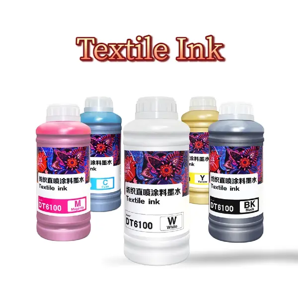 Premium DTG Ink CMYK White Set for DTG Printer