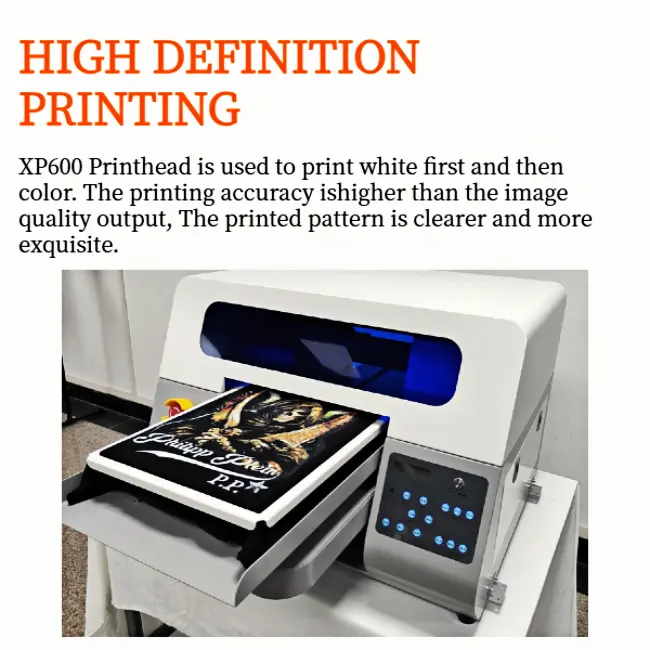Compact DTG Printer for Small Business On-Demand T-Shirt Printing