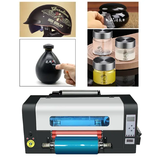 Compact XP600 UV DTF printer for small business custom printing