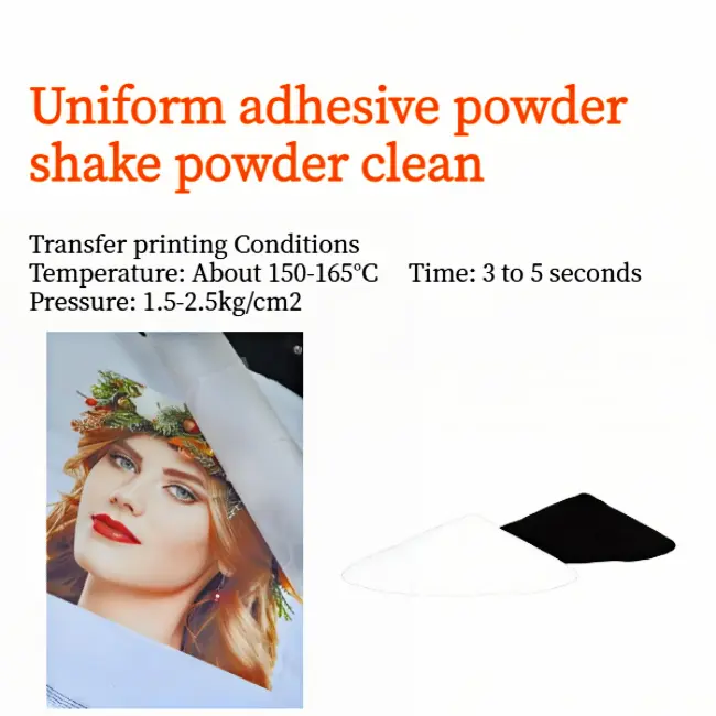 6. Eco-friendly OEKO-TEX dtf powder bulk hot melt powder for all fabric DTF transfer