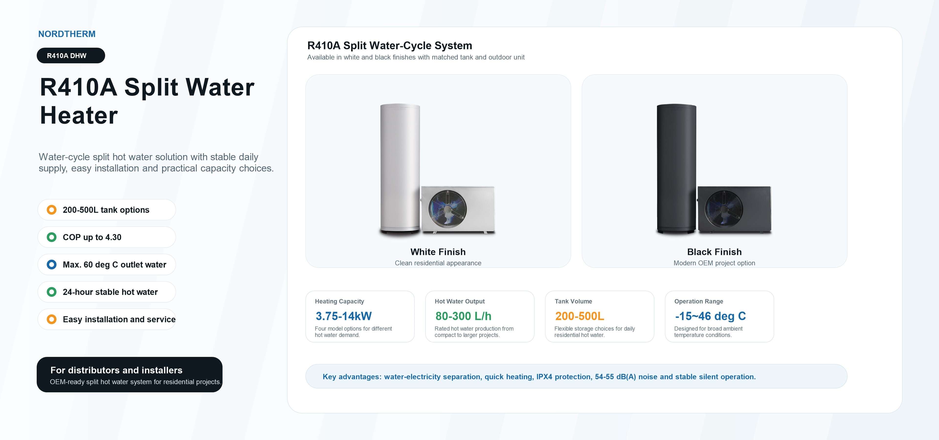 nordtherm r410a split water heater homepage banner