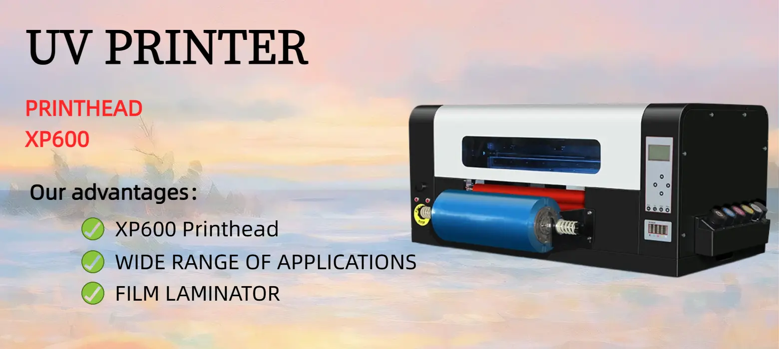 XP600 UV DTF printer dual Epson XP600 printheads high precision printing