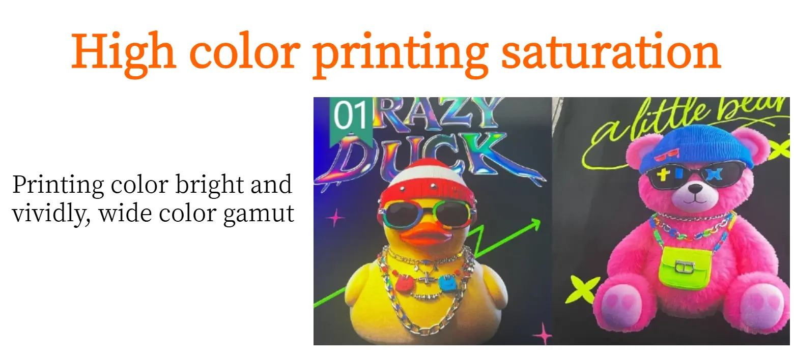DTG Ink Printing Result on Cotton T-shirt with Brother Printer