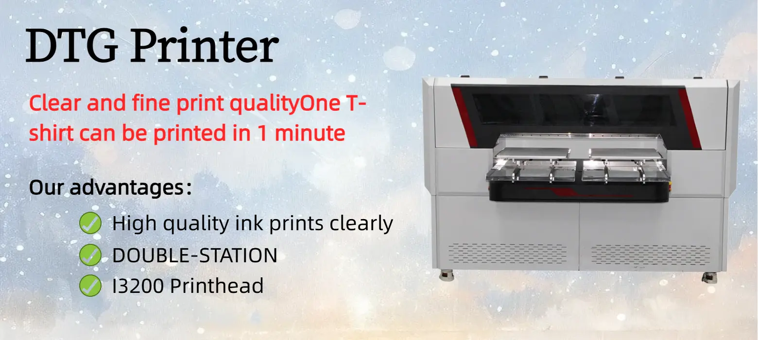 Dual-station DTG printer dual platen structure, double station garment printing platform