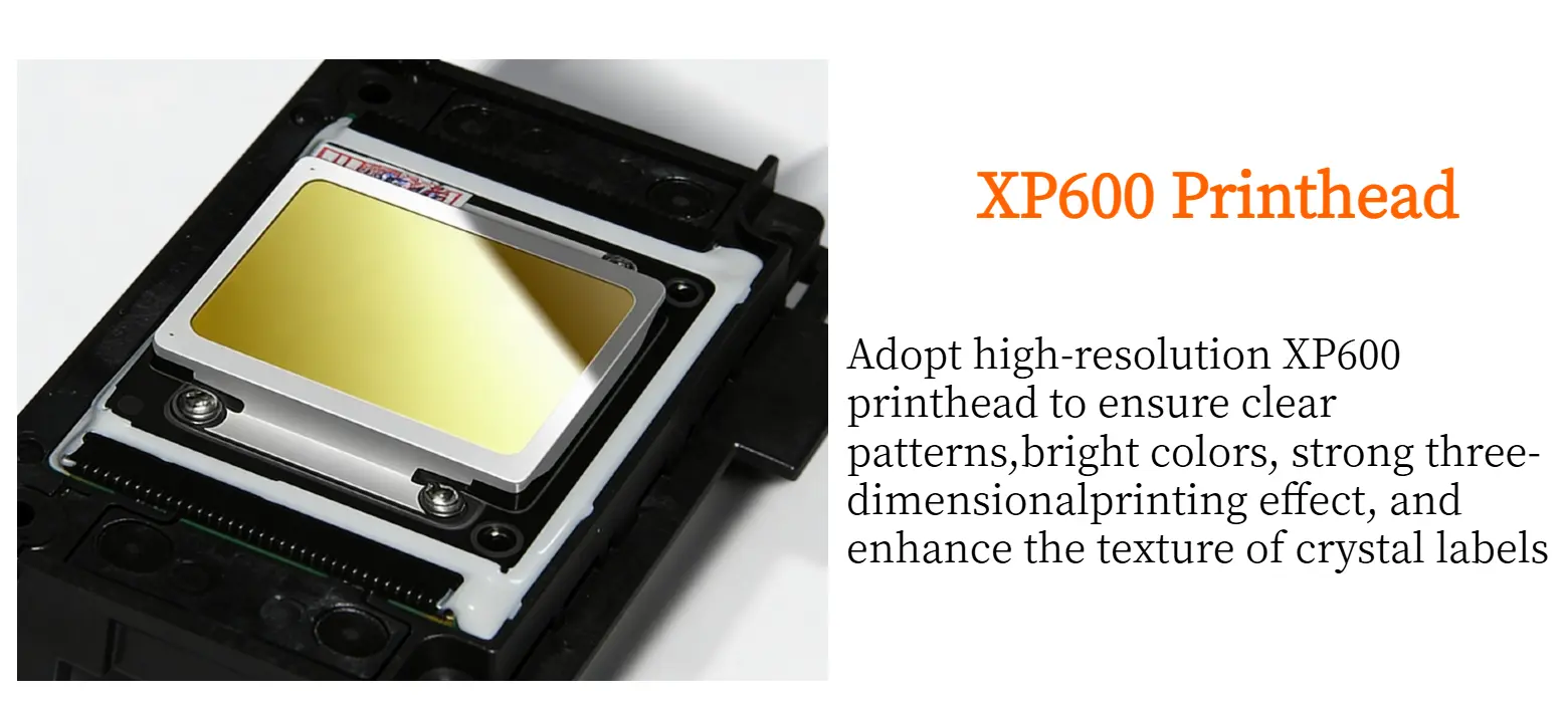 XP600 UV DTF printer overall structure stable frame continuous printing