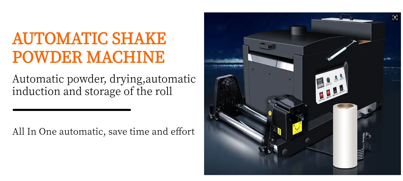 DTF shaker touch screen parameter adjustment interface