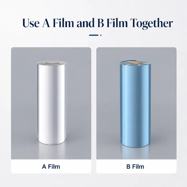 Multiple size UV DTF film rolls 30cm 60cm width customizable UV DTF printing film