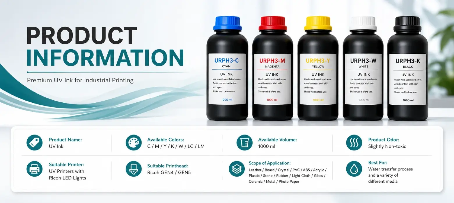 Korean IT UV Ink printhead compatibility test for Ricoh GEN5 GEN6 printhead