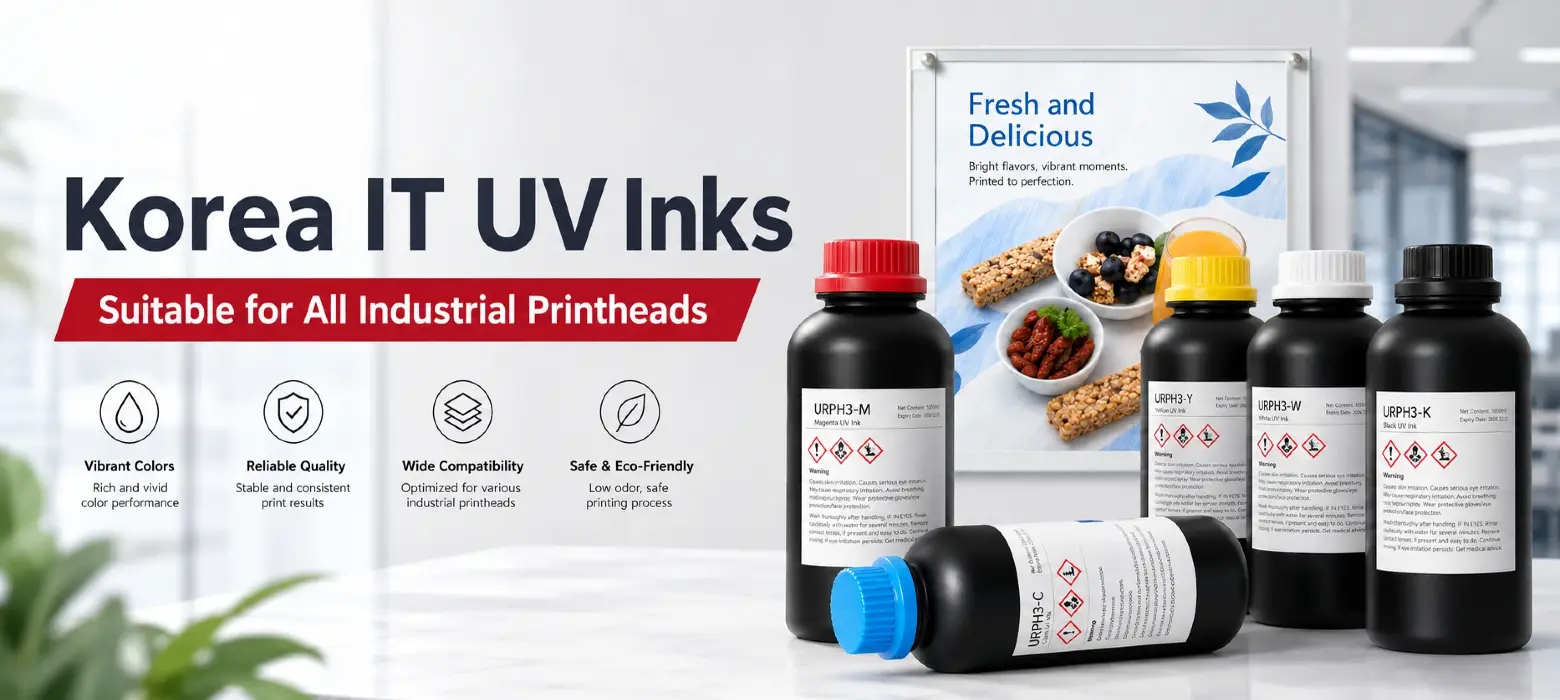Korean IT UV Ink color spectrum display CMYK LC LM W color accuracy test