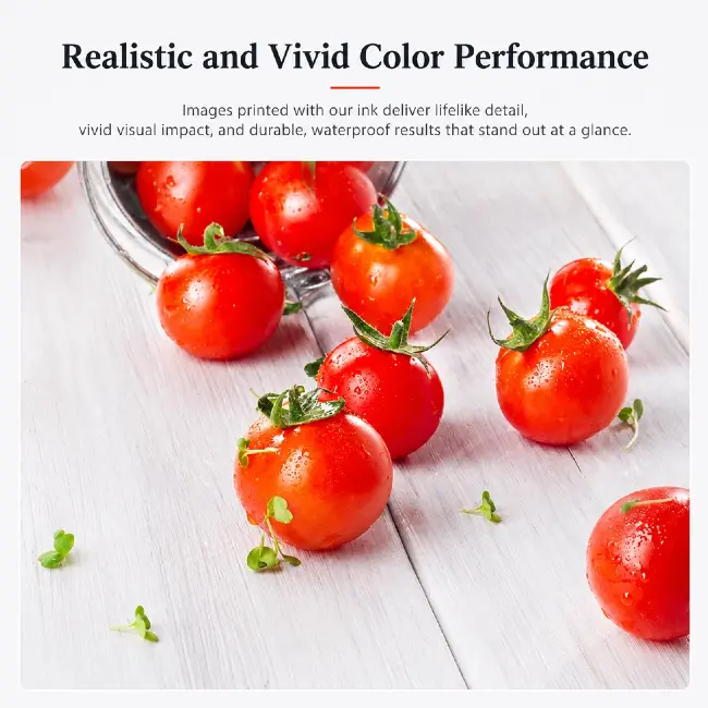 Nazdar Ricoh UV Ink bottle label close-up specification