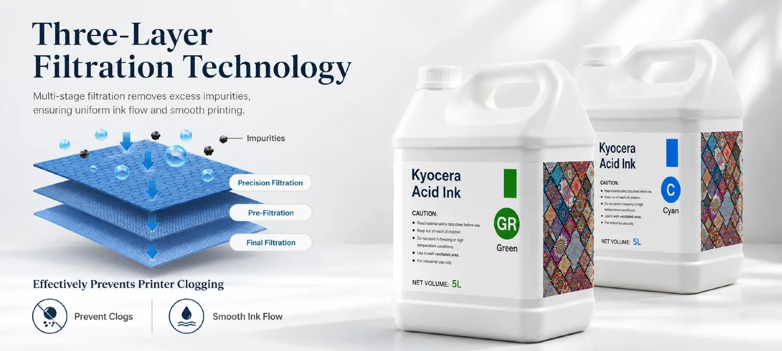 Acid ink printing effect on wool fabric, no bleeding high adhesion acid ink