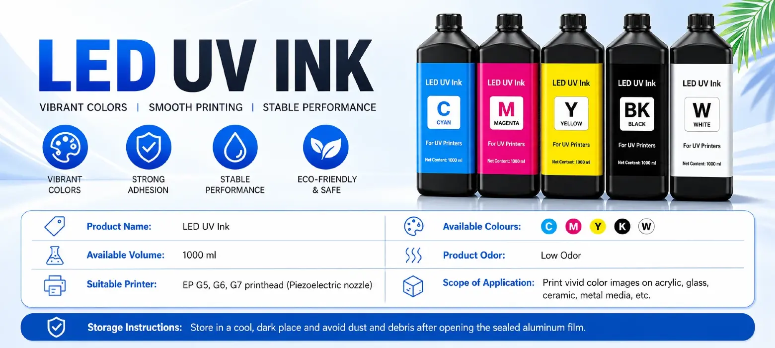Three types UV ink flexible neutral hard classification comparison chart