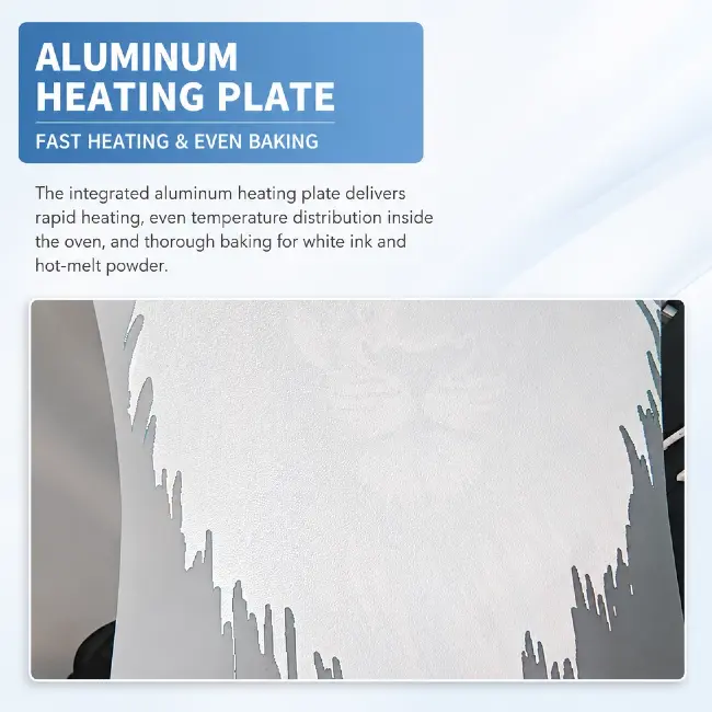 Internal heating cavity structure of DTF curing oven, uniform heating space