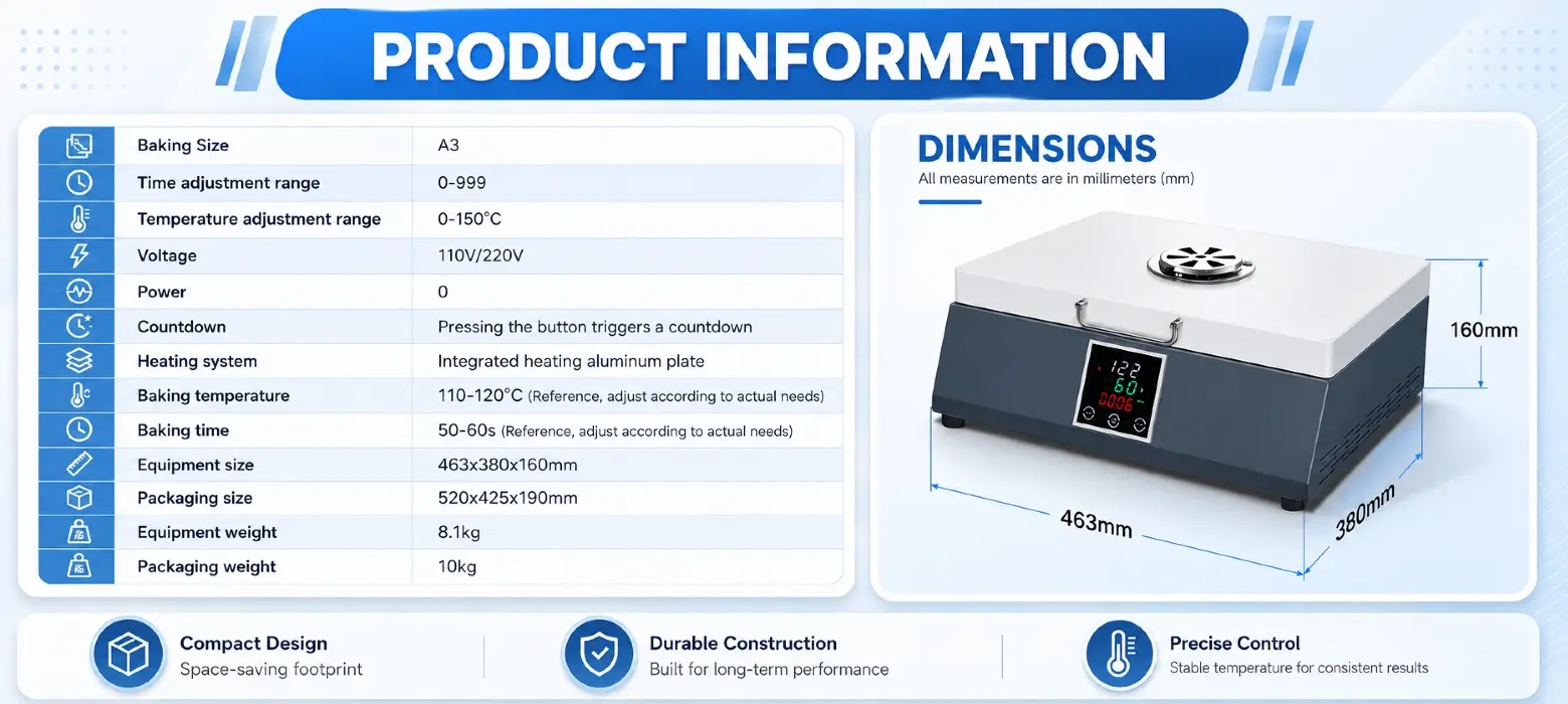 Circulation hot air fan inside DTF curing oven for even heat distribution