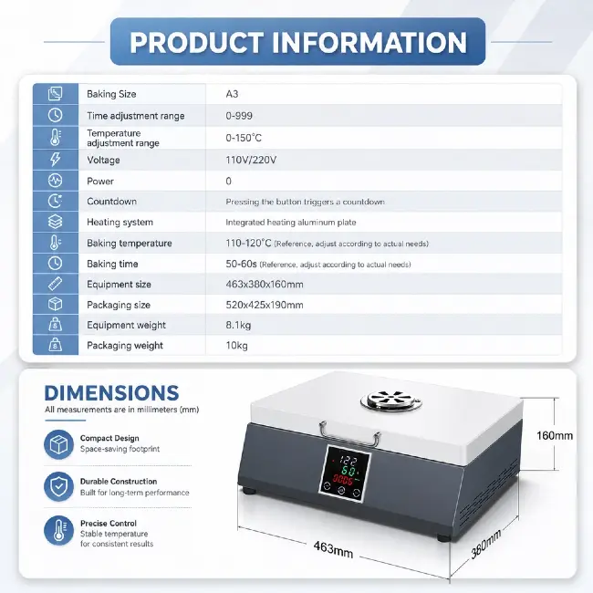 DTF oven matched with DTF printer complete printing production line