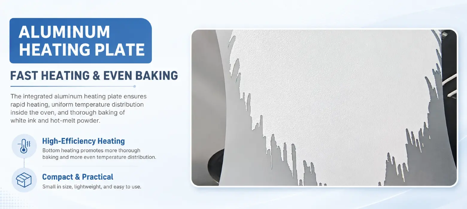 Insulation thickened shell of DTF dryer oven reduce heat loss