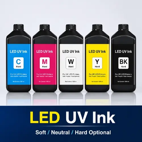 Multi grade flexible neutral hard UV ink for Epson printhead LED curable printing ink