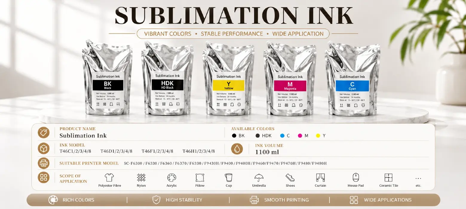 T46 sublimation ink ink particle microfiltration technology no printhead clog proof