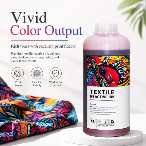MKSINK Textile Reactive Dye Ink thumbnail, digital textile reactive ink for natural fiber printing