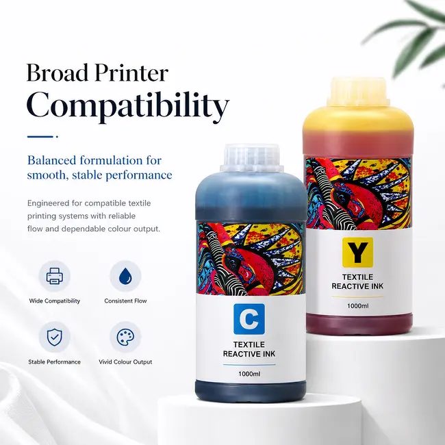 MKSINK textile reactive ink packaging 1000ml bottle factory wholesale reactive dye ink